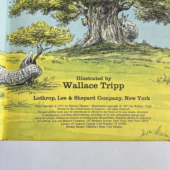 Stand Back Said The Elephant Im Going To Sneeze Childrens Book Vintage Hardcover - Picture 4 of 8